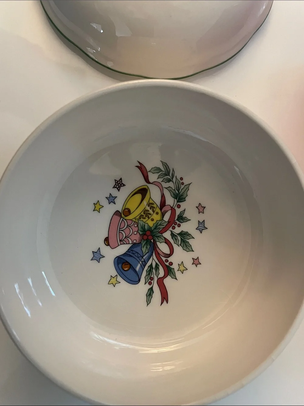 Nikko Christmastime White Christmas Tree Covered Bon Bon Dish